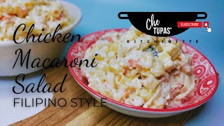 CREAMY CHICKEN MACARONI SALAD FILIPINO STYLE [upl. by Irpak]