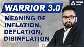 Meaning of Inflation Deflation amp Disinflation  Warrior 30 Banking Awareness Classes  Adda247 [upl. by Anigar]