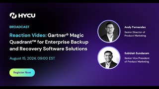 Reaction Video Gartner® Magic Quadrant™ for Enterprise Backup and Recovery Software Solutions [upl. by Portia]