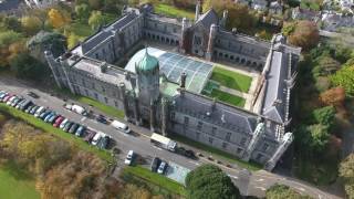 National University of Ireland Galway Aerial Footage 4K Video 2160p [upl. by Eberta]