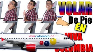 ¡VIAJAR EN AVIÓN DE PIE la propuesta de Viva Colombia 65 [upl. by Anitnuahs724]