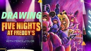 Drawing Five Nights at Freddys Movie [upl. by Dustman]