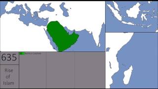 The Empire of Islam  Rashidun Umayyid amp Abbasid Empire  Year by Year comparision [upl. by Avictor]