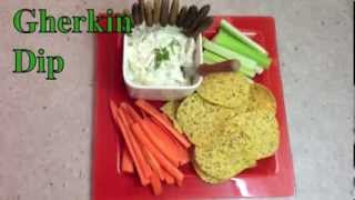 Gherkin Dip 3 ingredient cheekyricho tutorial [upl. by Hartzel]