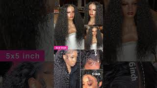 Water Wave Lace Front Wig 4x4 5x5 Lace Closure Wig 13x4 13x6 Hd Lace Frontal 360 Curly Human Hair [upl. by Shulins]