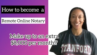 How to become a Remote Online Notary  Beginners Guide  Make Money Online amp From Home 2022 [upl. by Jemine]