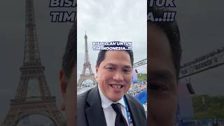 Parade Upacara Pembukaan Olimpiade Paris 2024 di Sungai Seine olympics atletindonesia erickthohir [upl. by Nehepts]