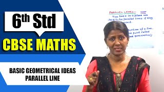 6th Std CBSE Maths Syllabus  Basic Geometrical Ideas  Parallel Line  CBSE Maths [upl. by Mastic6]