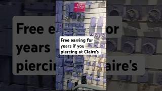 Ear piercing service at Claires Walmart Baldwin County 👂💍👝🎒💅plsubscribe [upl. by Stiegler]