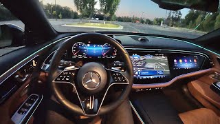 2024 MercedesBenz EClass AllTerrain E 450 4MATIC  Alpine Grey  Driving Interior Exterior [upl. by Neelrihs]