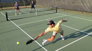 45 SC COLLEGE KID TAKES OVER 40 Pickleball Game at Berkshire in Myrtle Beach SC [upl. by Cima]