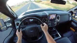 2016 Ford F250 Super Duty Lifted Truck POV Drive [upl. by Ennairek]