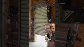 LiftMaster LJ8950W Wall Mount Opener Running on Roll Up Door [upl. by Lorelie]