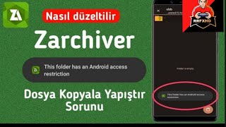 Zarchiver data erişim reddedildi hatasi sorunun çözümü  11 12 13 [upl. by Arty645]