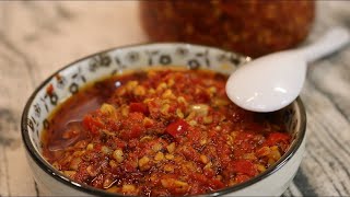 Szechuan Chili Dipping Sauce Recipe [upl. by Ynnhoj]