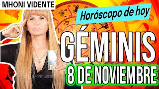 🔴UNA PERSONA CERCANA CORRE PELIGRO⚠️MHONI VIDENTE 🔮 Horóscopo de hoy GÉMINIS 8 de NOVIEMBRE 2024 ❤️ [upl. by Ycnay]