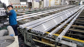 Huge Scale Manufacturing Process of Aluminum Profile Aluminum Factory in Korea [upl. by Dibru]