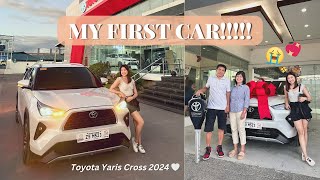 VLOG Buying My First Car and Surprising My Parents dream come true Toyota Yaris Cross 2024 🤍 [upl. by Llerrit]