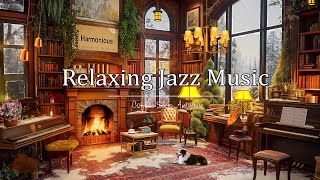 Relaxing Coffee Shop Ambience ☕️ Uplifting Instrumental Jazz for Productivity Study Work Unwind [upl. by Anitserp602]