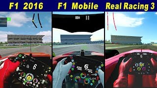 F1 2016 vs F1 Mobile Racing vs Real Racing 3  Hockenheimring [upl. by Eduardo]