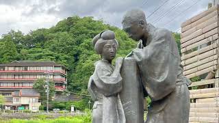 三朝温泉♨️ ラジウムで体をリセット 鳥取の温泉街を浴衣で闊歩 [upl. by Ahtekal]