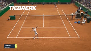 TIEBREAK  Stan Wawrinka Vs Roger Federer I Roland Garros I Expert Difficulty PS5 [upl. by Attenrad]