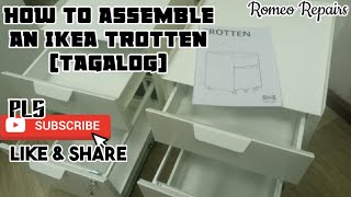 HOW TO ASSEMBLE AN IKEA TROTTEN Tagalog [upl. by Lenhard]