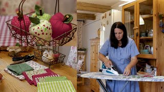 Cozy rainy day Slow Living in a Country House We sew apples lunch for the whole family [upl. by Sidwohl]