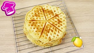 Super einfaches WAFFEL REZEPT mit Quark amp Zitrone  Total lecker amp super fluffig [upl. by Paloma]