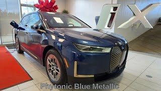 2023 BMW iX xDrive50 Phytonic Blue Metallic on Mocha [upl. by Donnell]