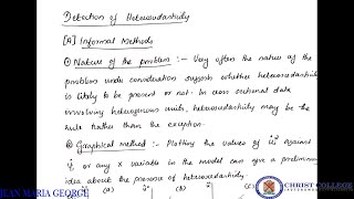 Heteroscedasticity  Detection [upl. by Rolecnahc88]