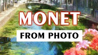 Turn Photo to Monet Style Painting [upl. by Ahsatan]