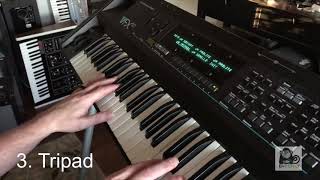 Ensoniq VFXSD  Demo  Polyphonic Aftertouch  Sounds Only [upl. by Latreece]