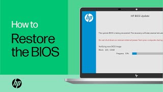 Restore the BIOS on HP Computers with a Key Press Combination  HP Computers  HP Support [upl. by Nylinnej]