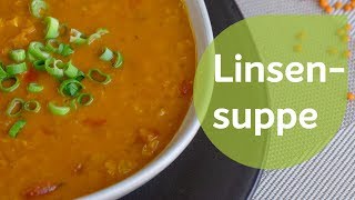 Rote Linsensuppe  Vegane Rezepte [upl. by Aicek]