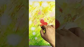 Simple Flower  Acrylic Painting for Beginners  Painting Techniques  Paint9 Art [upl. by Anelehs]