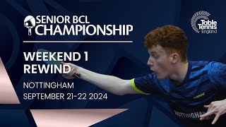 Rewind  Senior BCL Championship Division 202425 Weekend 1  Table Tennis England [upl. by Allanson]