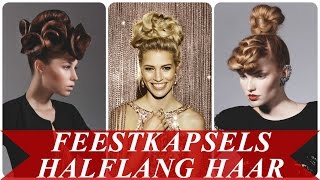 Feestkapsels halflang haar [upl. by Aissak]