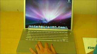 Apple Macintosh PowerBook G4 15in 15Ghz 1GB RAM OSX Aluminum Laptop [upl. by Bortz]