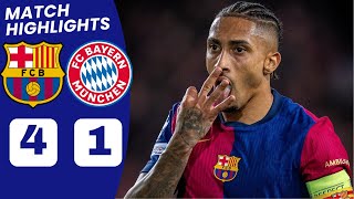 Barcelona vs Bayern Munich 41 Extended HIGHLIGHTS  Raphinha Goal vs Bayern Munich [upl. by Eve]