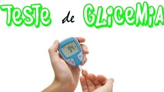 Teste de Glicemia Como fazer  30  2 AMIGOS E A DIABETES [upl. by Nilla]