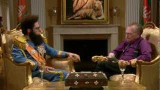 THE DICTATOR  Larry King Interview [upl. by Hopfinger998]