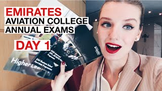 VLOG 122 EMIRATES AVIATION COLLEGE ANNUAL EXAMS DAY 1 [upl. by Ayrolg18]