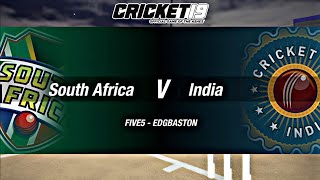 Cricket™ 19  India vs South Africa At Edgbaston  5 overs Match  Last Ball Thriller 🥵 [upl. by Erle]