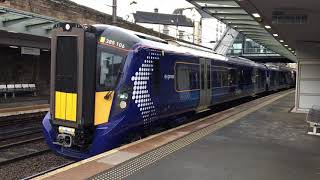 Scotrail Class 385 departing Edinburgh Haymarket [upl. by Inig]