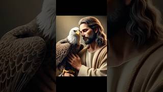 Jesus And The Cute Eagle edit jesuschrist fe shorts [upl. by Nnylyahs]