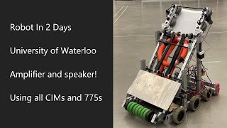 FRC RI3D Crescendo Robot Reveal Video  University of Waterloo [upl. by Dale]