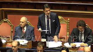 Manovra Conte al Senato quotQuesta è una manovra che farà crescere lItaliaquot [upl. by Favata]