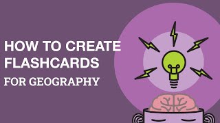 How to create flashcards for Geography [upl. by Elden]