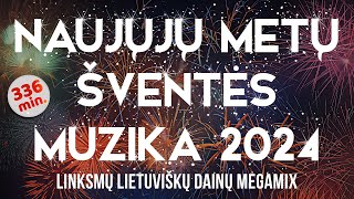 Naujųjų Metų Šventės Muzika • 2024 • Lietuviškos Naujametės Dainos • Rinkinys [upl. by Aihsenek65]